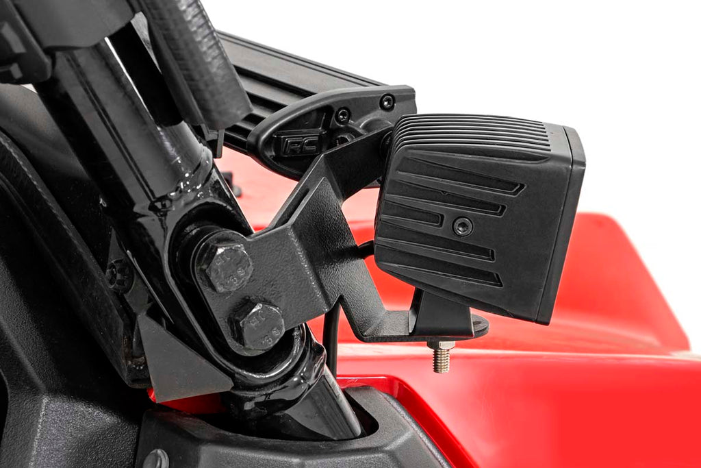 LED Light Kit | Cage Mount | 2" Black Pair | Amber DRL | Honda Pioneer 1000/Pioneer 1000-6