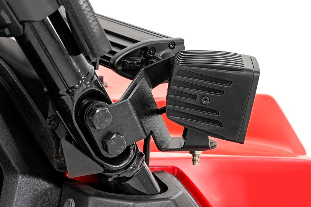 LED Light Kit | Cage Mount | 2" Black Pair | White DRL | Honda Pioneer 1000/Pioneer 1000-6