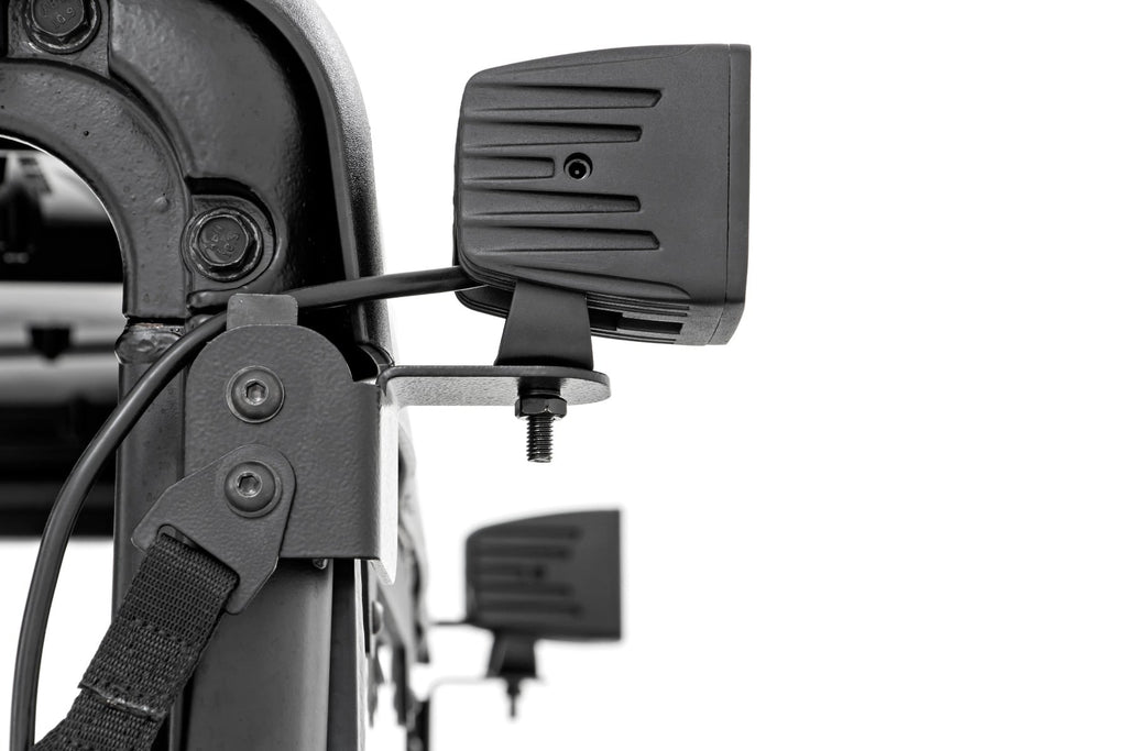 LED Light Kit | Rear Mount | 2" Black Pair | Flood | Polaris Ranger XP 1000