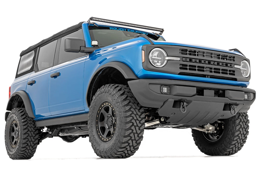 LED Light Kit | Upper Windshield | 50" Black Single Row | Ford Bronco (21-26)