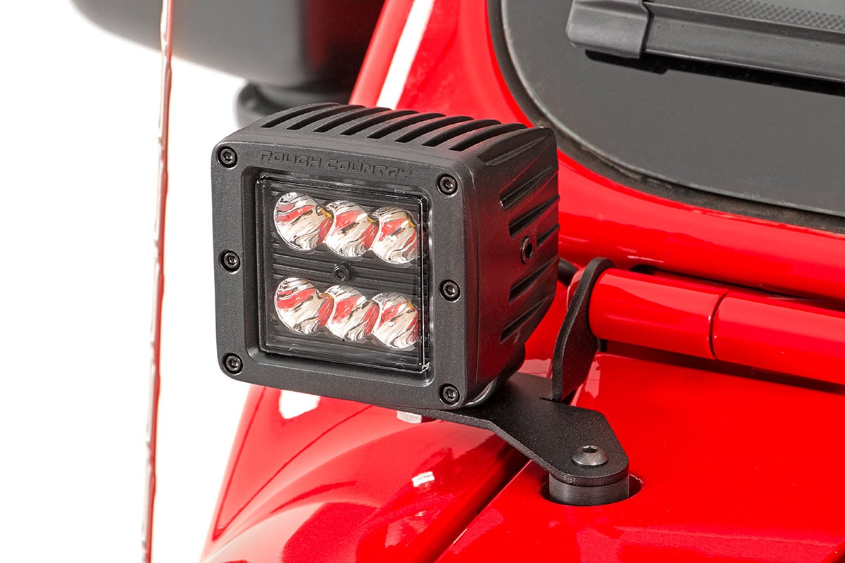 LED Light Kit | Hinge Mount | 2" Spectrum Pair | Jeep Gladiator JT/Wrangler JL (18-26)