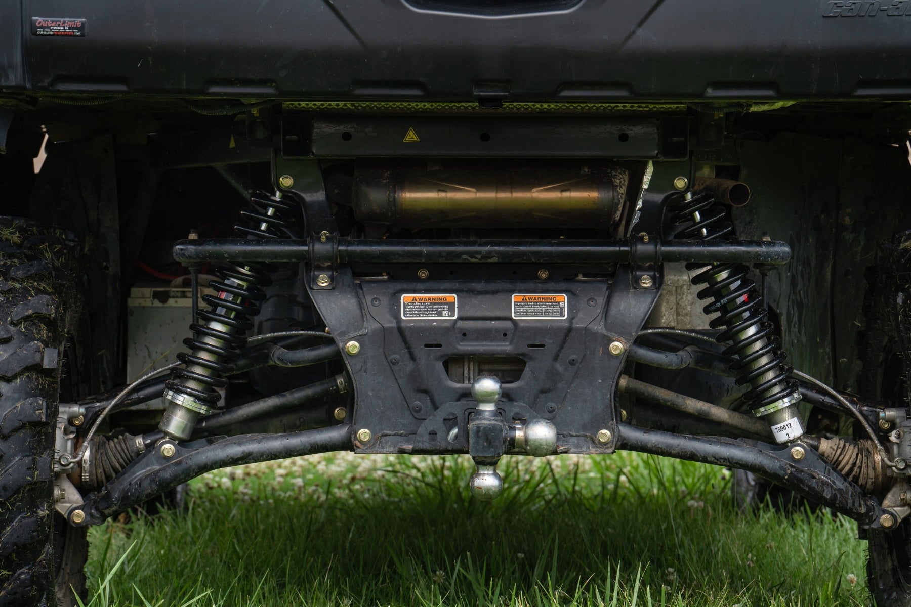M1 Rear Coil Over Shocks | Ride Height Adjust | Can-Am Defender MAX HD10/PRO HD10