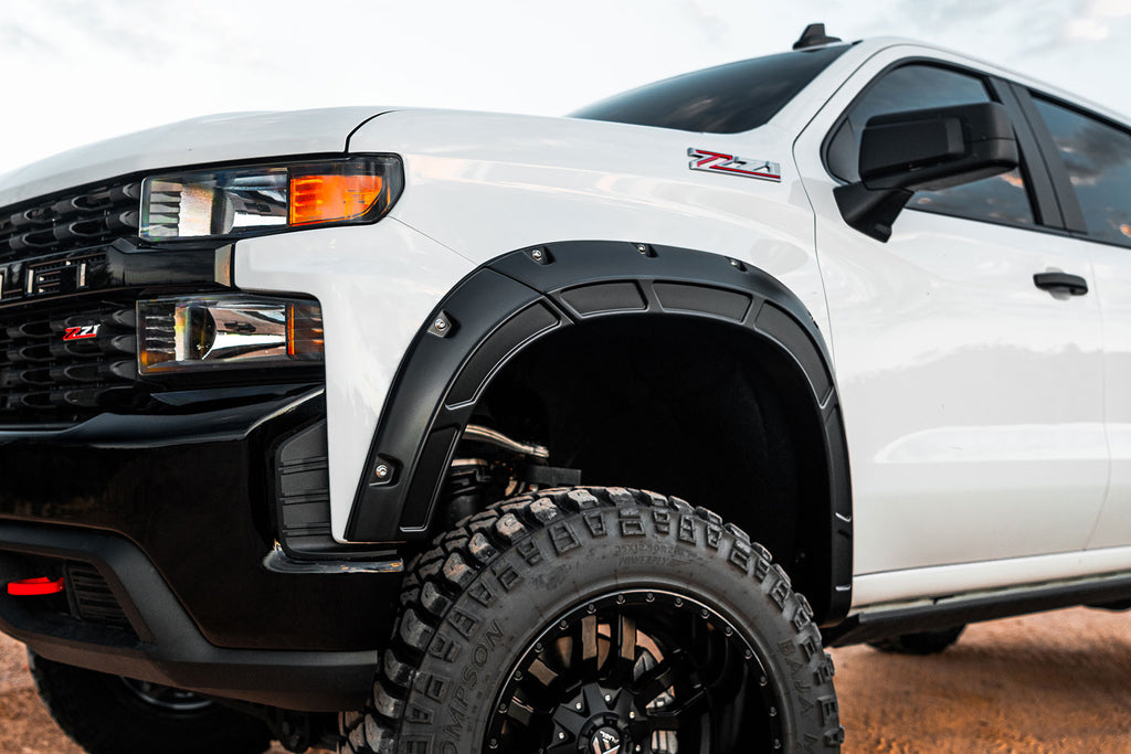 Defender Fender Flares | GLT Glacier Blue | Chevy Silverado 1500 (19-26)