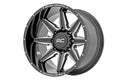 Rough Country 91M Series Wheel | One-Piece | Gloss Black | 20x12 | 6x5.5 | -44mm