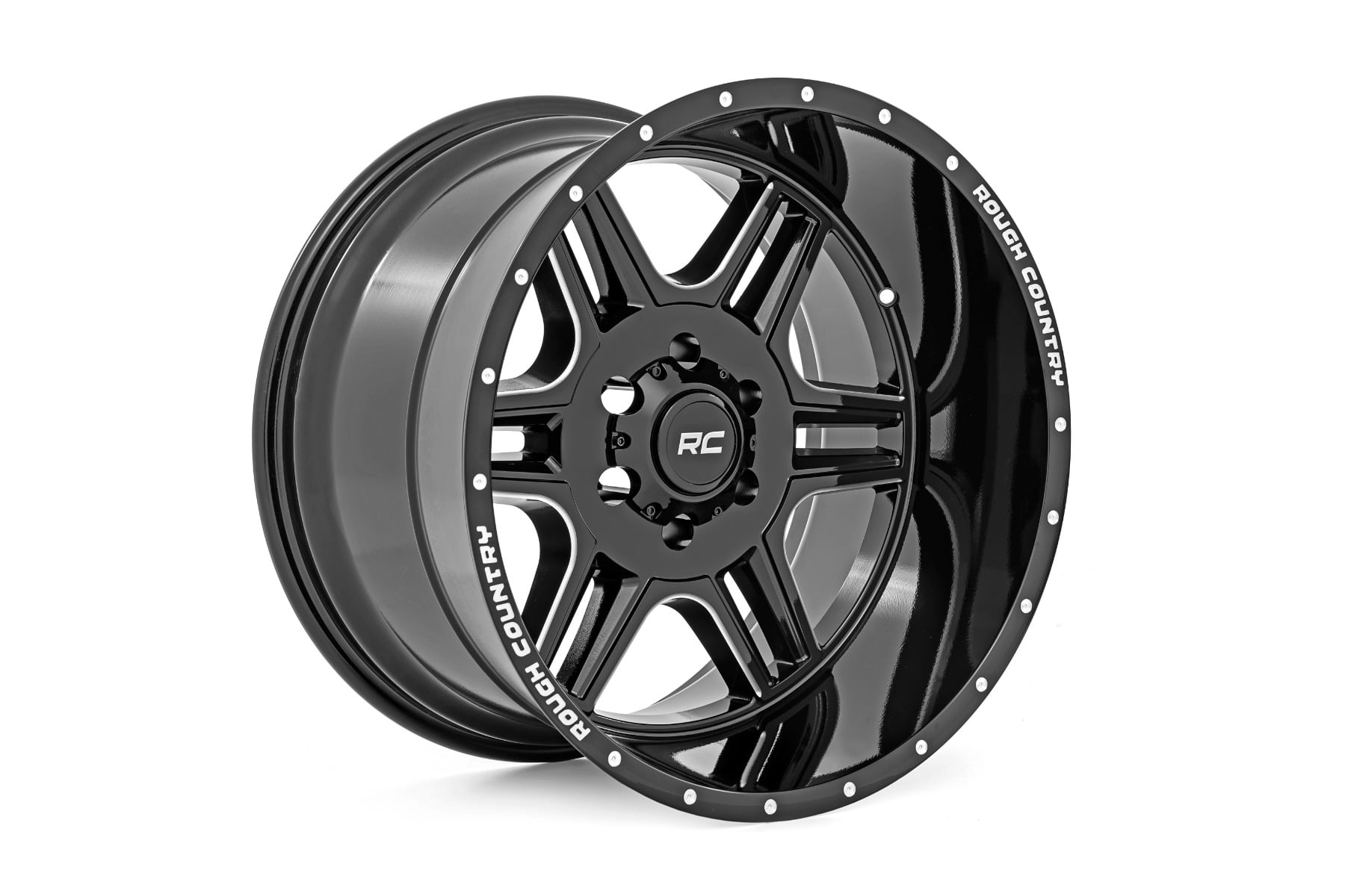 2025 GMC Sierra Overland Pro Package - 3.5 Inch Lift Kit - Rough Country 92 Series Wheel