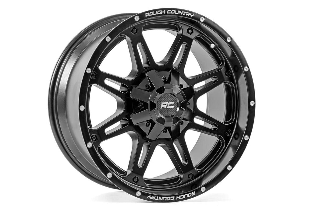 2022 Ford Bronco Lift and Wheels - 7 Inch Lift Kit - Rough Country 94 Series Wheel