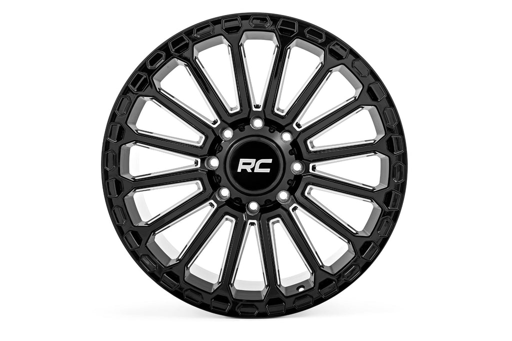 Rough Country 97 Series Wheel | One-Piece | Gloss Black | 20x10 | 8x170 | -19mm