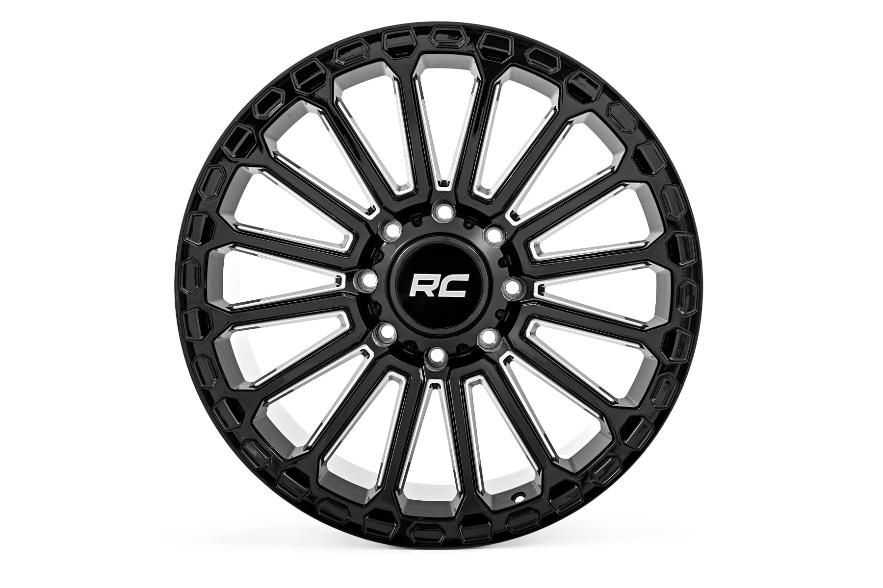 Rough Country 97 Series Wheel | One-Piece | Gloss Black | 22x10 | 6x5.5 | -25mm