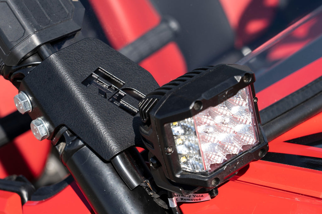 LED Light Kit | Cage Mount | 2" Black Pair | Amber DRL | Honda Talon 1000