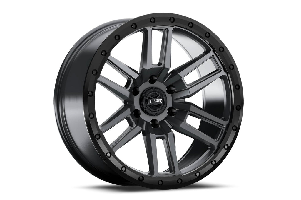 Torque Pritchett | Anthracite w/Black Lip | 18x9 | 6x5.5 | -12mm