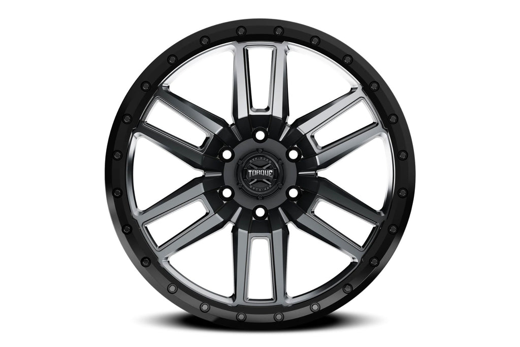 Torque Pritchett | Anthracite w/Black Lip | 17x9 | 6x5.5 | 0mm