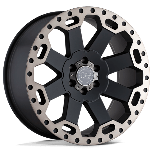 WARLORD 18X8 5X110 72.1 +35 M-BLK-DDT | Black Rhino Hard Alloys