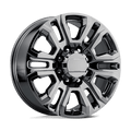 PR207BC 20X8.5 8X180 124.1 BLK-CHR 47MM | Performance Replicas